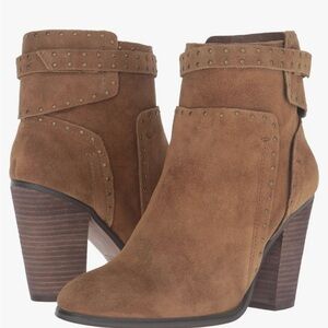 Vince Camuto Tan Suede Ankle Booties